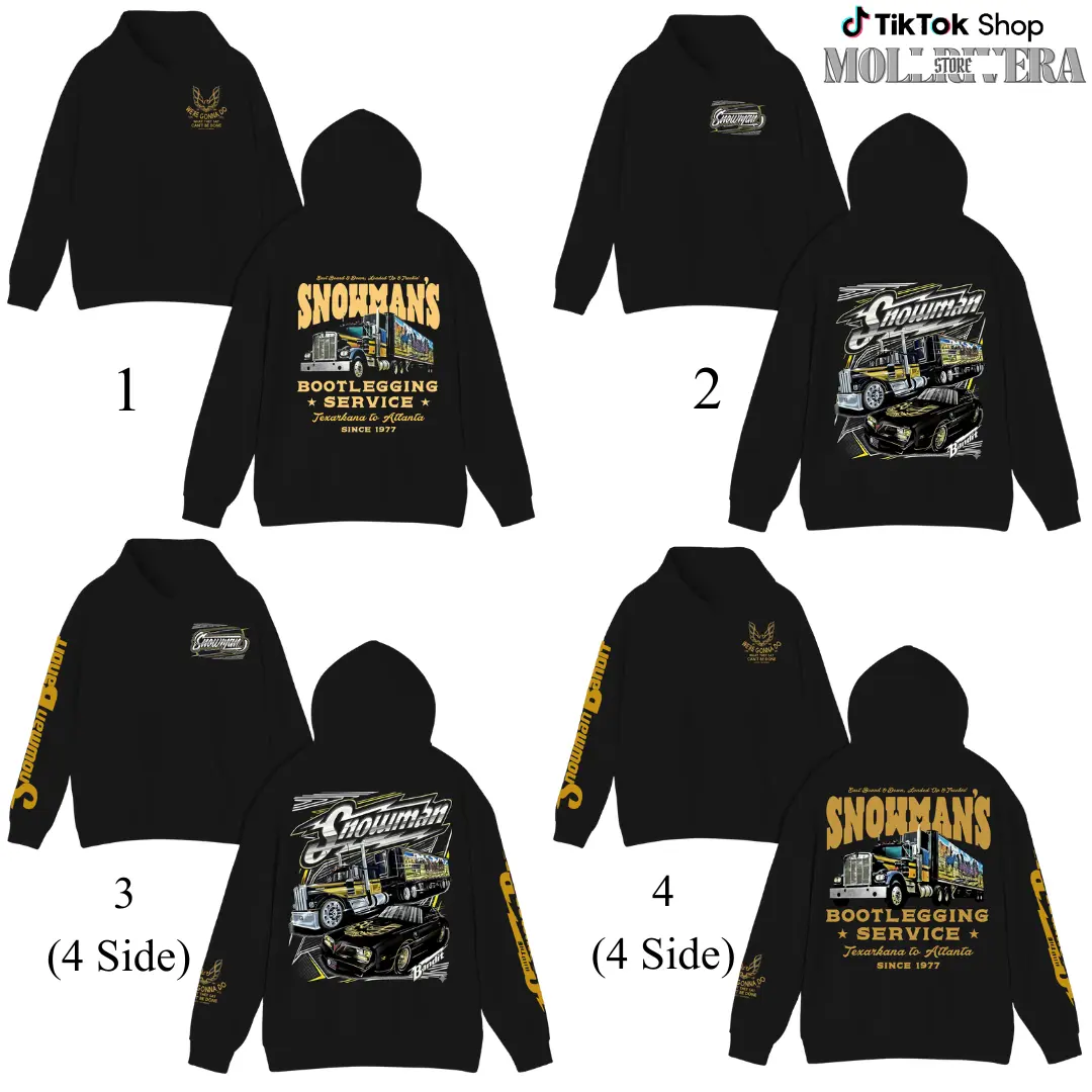 Snowman's Bootlegging Service 2 Side Hoodie, Smokeyy and The Bandiit Sweatshirt, Unisex Trendy Sweatshirt Gift For Movie Fan, Gift For Him, Movie Merch.
