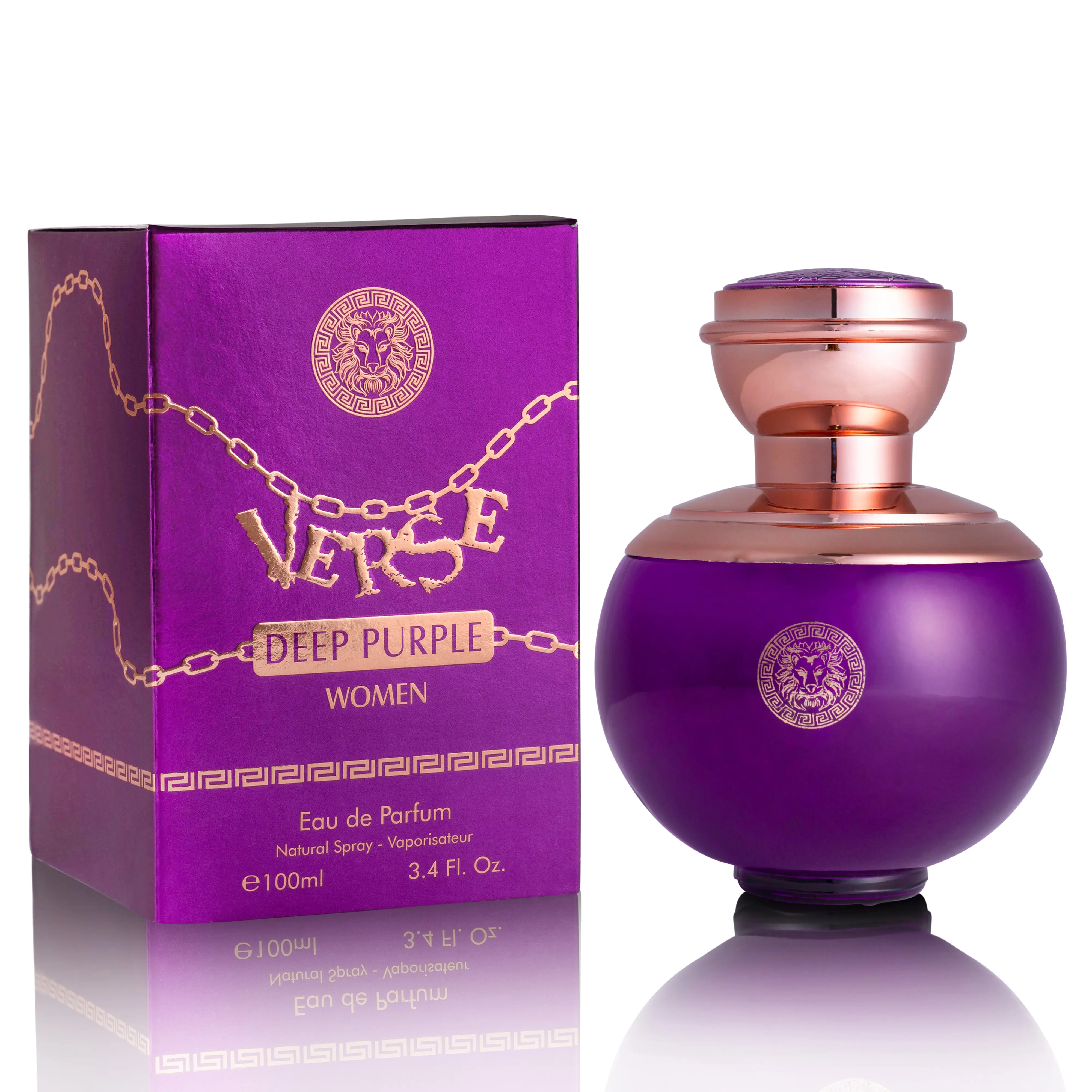 NOVOGLOW Verse Deep Purple Eau de Parfum for Women, Long-Lasting Floral Fruity Fragrance with Pear, Bergamot & Freesia, Cruelty-Free Vegan Signature Scent, 3.4 oz / 100ml, Long Lasting Fragrance