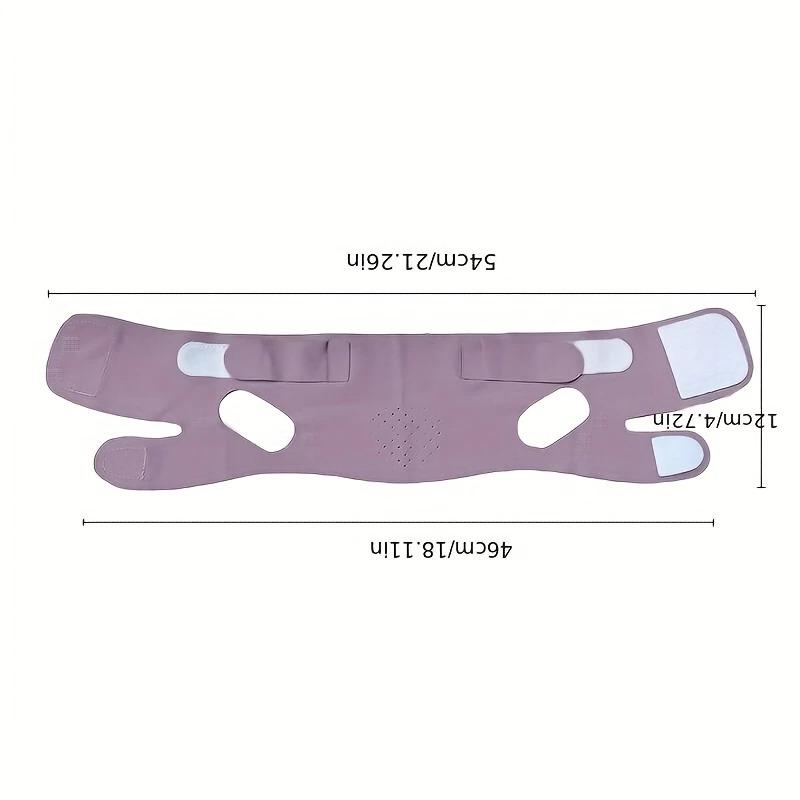 Summer V Line Face Lifting Strap Adjustable Chin Strap for Sleeping Double Chin Reducer for Women Jaw Line Sculptor Eliminator Mask Shaper for Jawline Neck Lift Jaw Tightening Exerciser Facial Purple