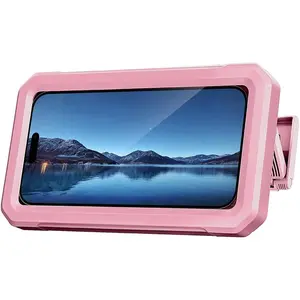 Shower Phone Holder Waterproof【480°Rotatable】Retractable Adjustable Shower Phone Case Shower Stall Accessories for Bathroom Wall Phone Mount Stand Water Proof Anti Fog Case for 4-7"Cellphones