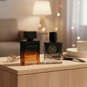 Herbal & Black Fragrance Bundle, Fragrance Set, 2 x 1.7fl oz Liquid Perfumes for Men, Long Lasting Herbal and Fresh Scents for Daily and Party Wear