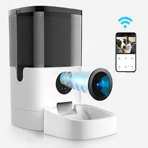 Smart Pet Feeder - 4L Automatic Feeder with Programmable Feeding Times & Waterproof Design for Dogs & Cats - Easy Cleaning & Rechargeable for Busy Pet Owners