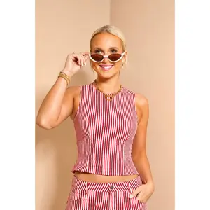 Coastal Escape Stripe Top