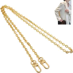 Mini Copper Purse Chain Strap bag chain Strap Purse Straps    Replacement Straps with Metal Buckles