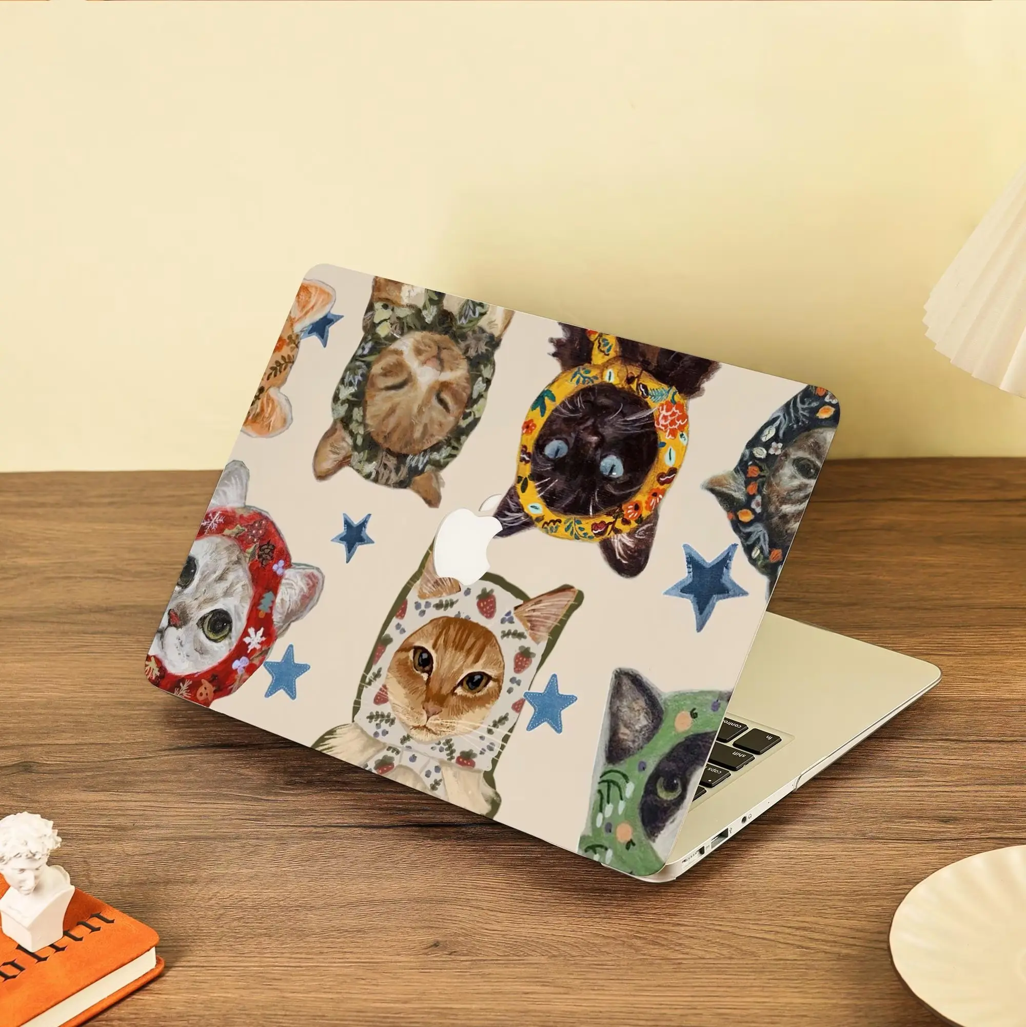 Beige Cute Cats Macb Case for Macb Air 15 13, Macb Pro 16 14 13 Inch,  Macb Protective Case Cover
