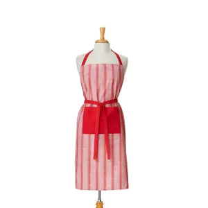 Red & White Stripe Apron