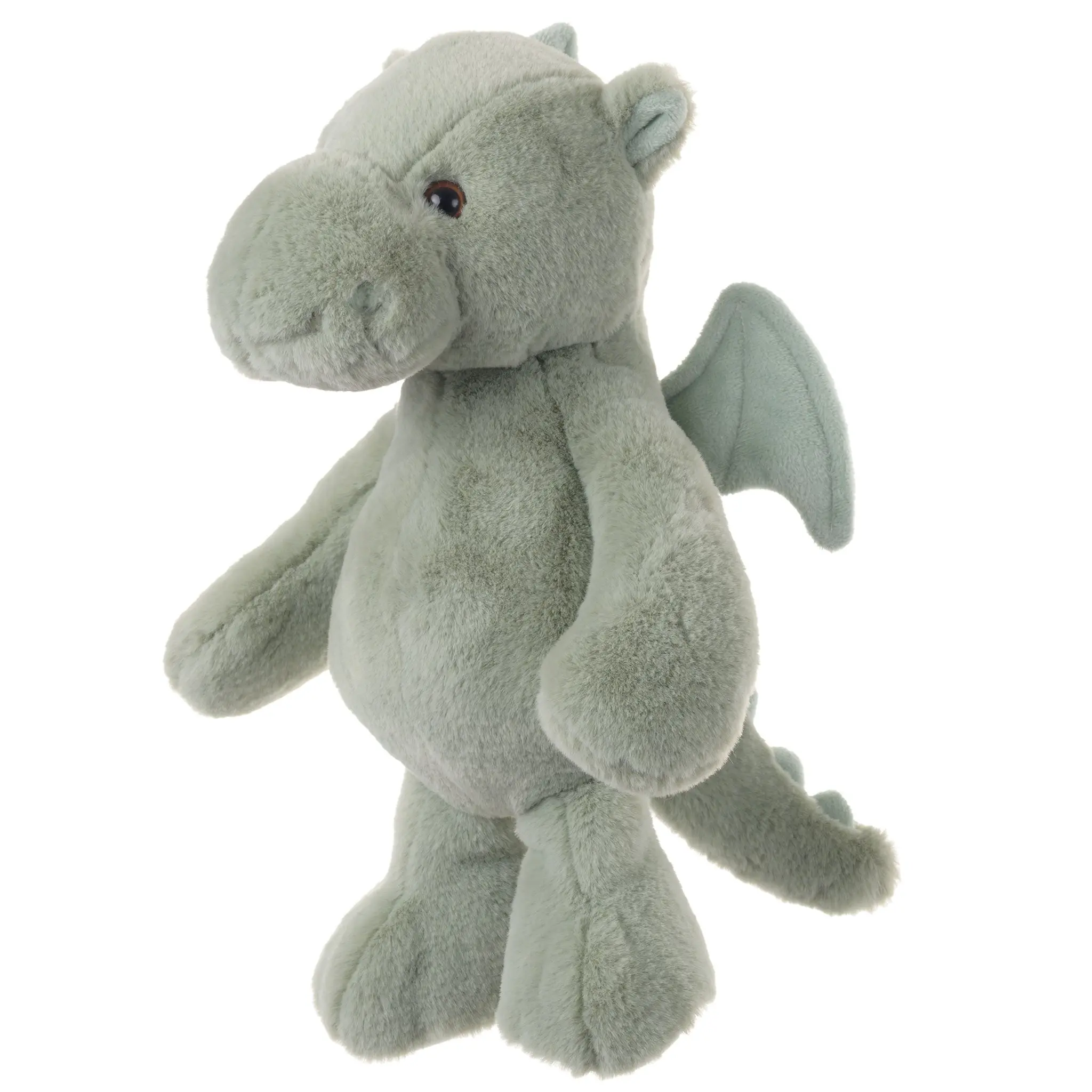 Bukowski Bears Lovely Drago 12-in Emerald Soft Fabric Stuffed Dragon Toy, Unisex Adventure Companion with Tail Hold, 0+ Age Kids and Adults Plush Animal for Daily Use
