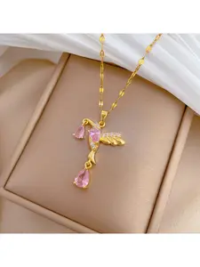 Women's Court Style Swallow Clavicle Chain Pendant Simple Versatile High-end Sense Necklace Birthday Gift