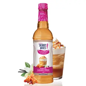 Skinny Mixes Sugar Free Vanilla Caramel Creme Syrup 35 FL OZ (975 mL) - Sweet Beverage Flavoring