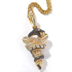 8/24 Mamba Legacy Pendant – Premium CZ Hip Hop Chain for Lakers Fans