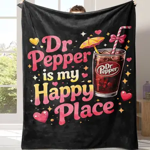 Sale! For the Girl Who Lives and Breathes Dr Pepper: This Ultra-Soft Blanket . It's a Hug from Your Favorite Drink, a Reminder to Embrace Your Unique Obsession, the Coziest Way to Say 'This Is Me。 Suitable for giving as gifts to friends children