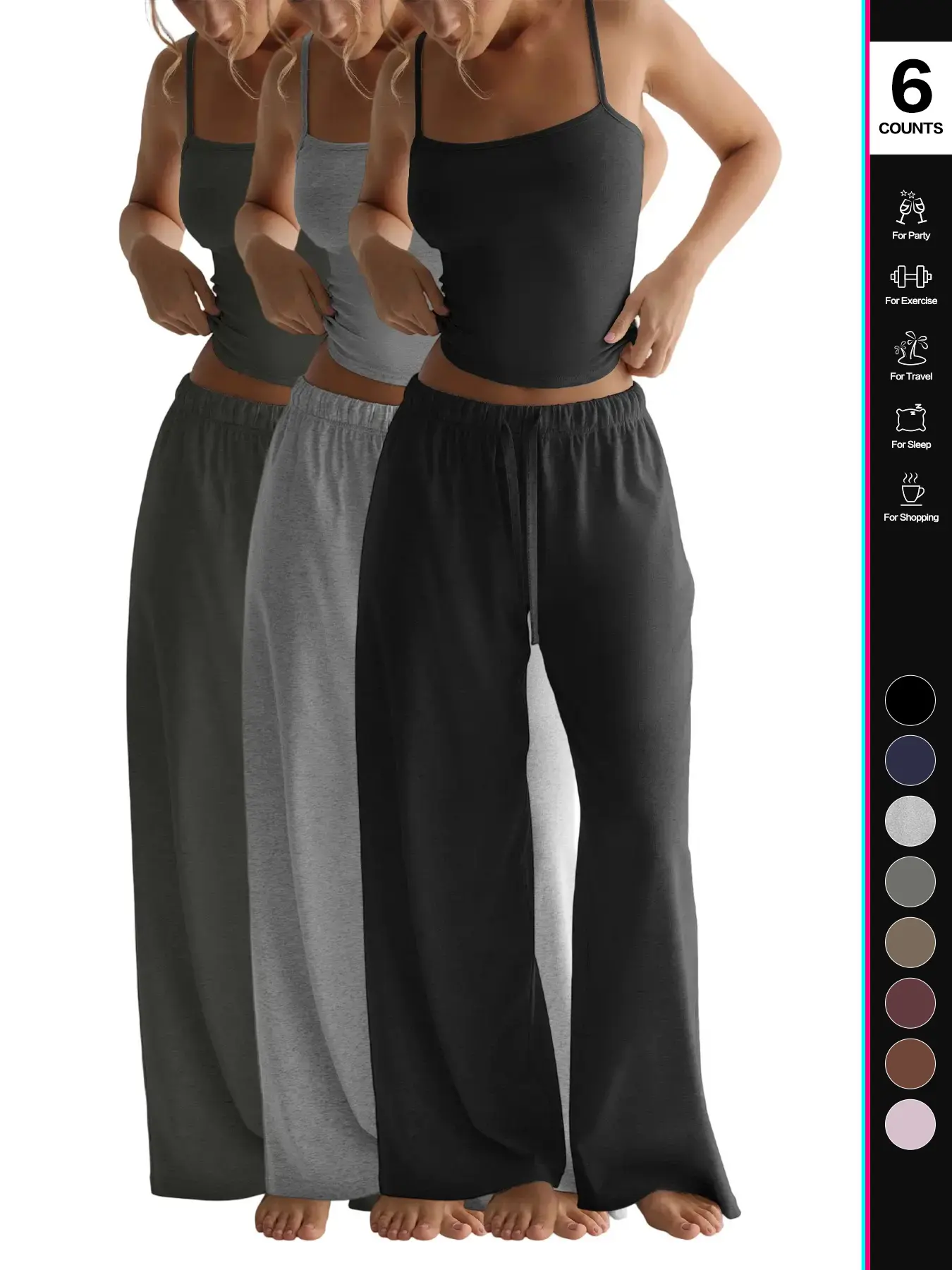 black + dark gray + light gray.