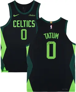 Jayson Tatum Boston Celtics Autographed Nike Black 2024-25 City Authentic Jersey - Fanatics Authentic Certified