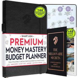 Financial Planner - Monthly Budget Planner & Monthly Bill Organizer | A 12-Month  to Financial  | Bill Payment  Organizer, Debt, Expense  &  Saving with Pockets