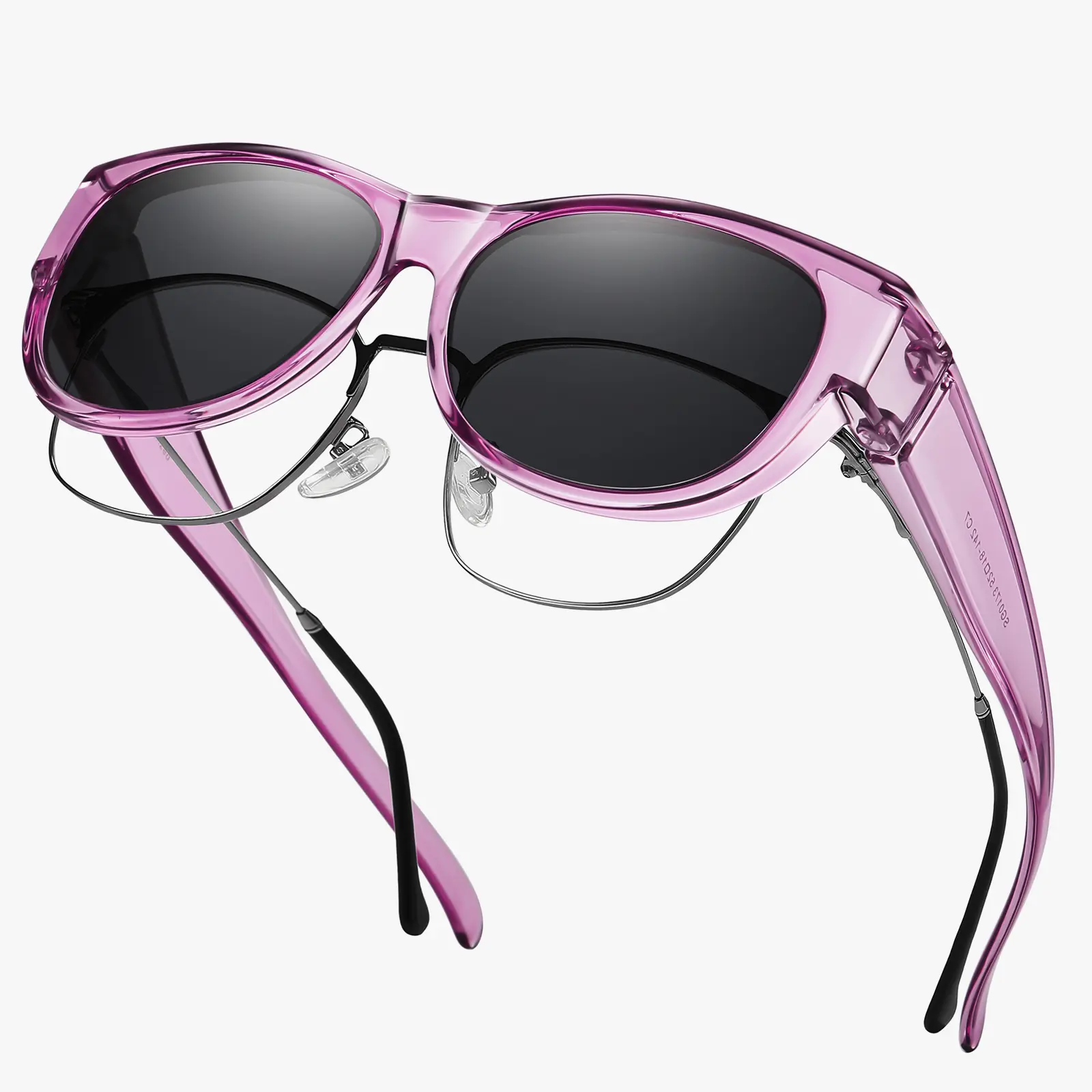 M Size Purple Frame Grey Lens