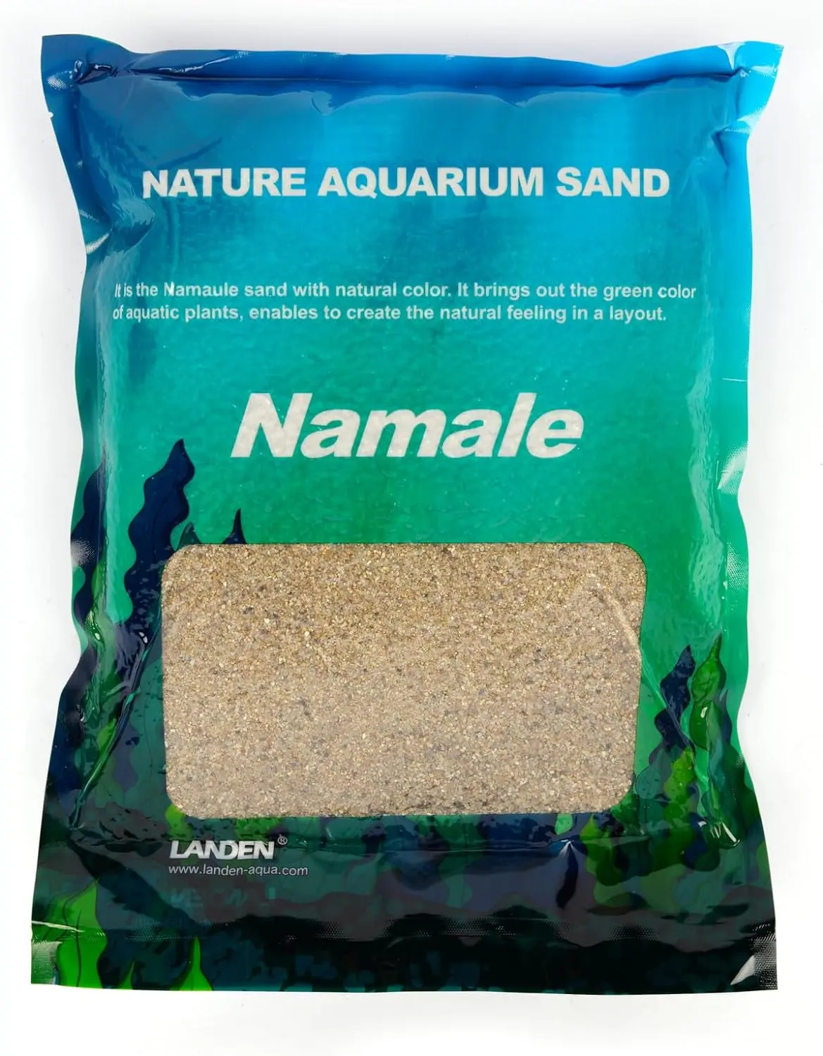 Namale Aquarium Sand 11 Lbs(3L), Super Natural for Aquarium Landscaping, Cosmetic Sand for Plant Tank, Fine Grain Natural Color River Sand for Freshwater or Blackwater Biotope Tank