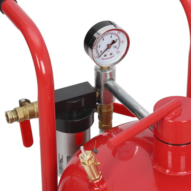 GARVEE 10 Gallon Portable Air Sandblaster with 125PSI High Pressure, Equipped with 6" Wheels for Easy Mobility, Ideal for Surface Treatment and Material Cleaning Tasks