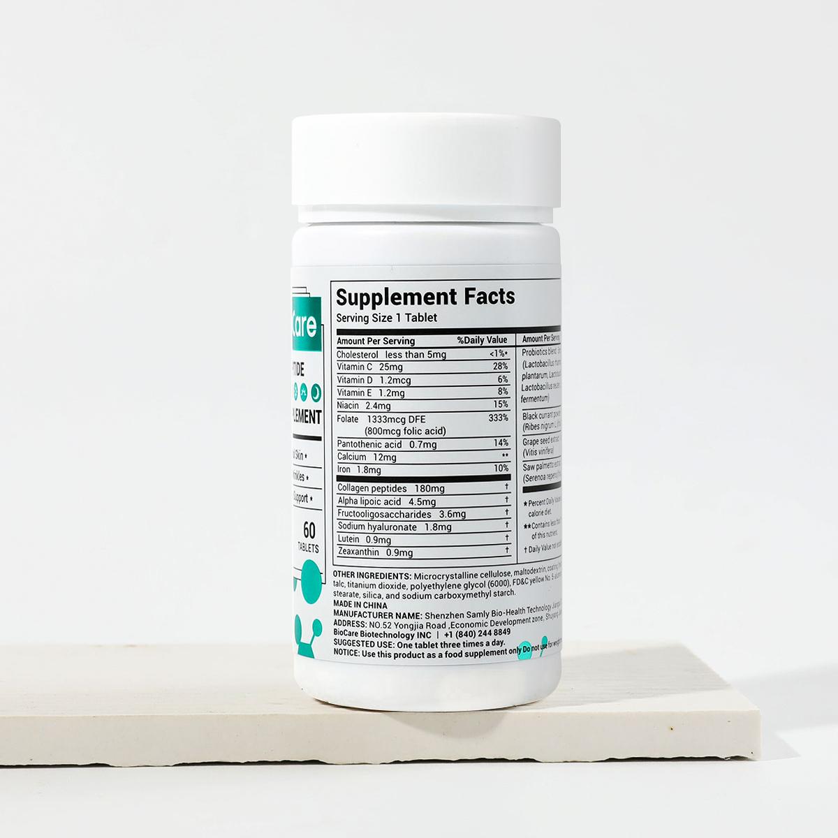 DrBioCare Collagen 6 bottle, Vitamin & Mineral, Vb & Multivitamin, Contains Vd3,VC,Probiotics,VE,Healthcare Supplement Dietary Colagen