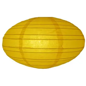 16" Yellow Saturn UFO Paper Lantern
