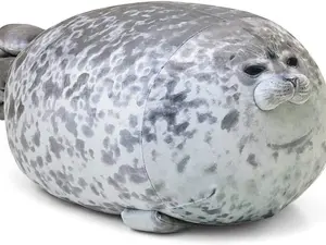 Chubby Blob Seal Pillow Stuffed Cotton Plush Animal Toy Cute Ocean High-Quality Comfort Versatile Use Gift for Any Occasion Soft Huggable Squishies