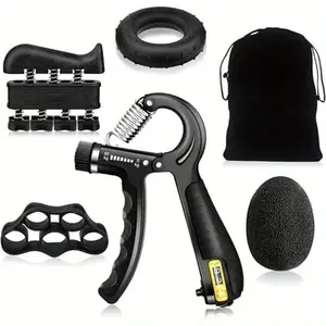 5 Pack Kit Grip Trainer 11-132LBS Arthritis Relief Hand Therapy Easy Squeeze Design