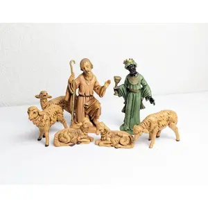 Vintage Fontanini Depose Italy Christmas Nativity Set