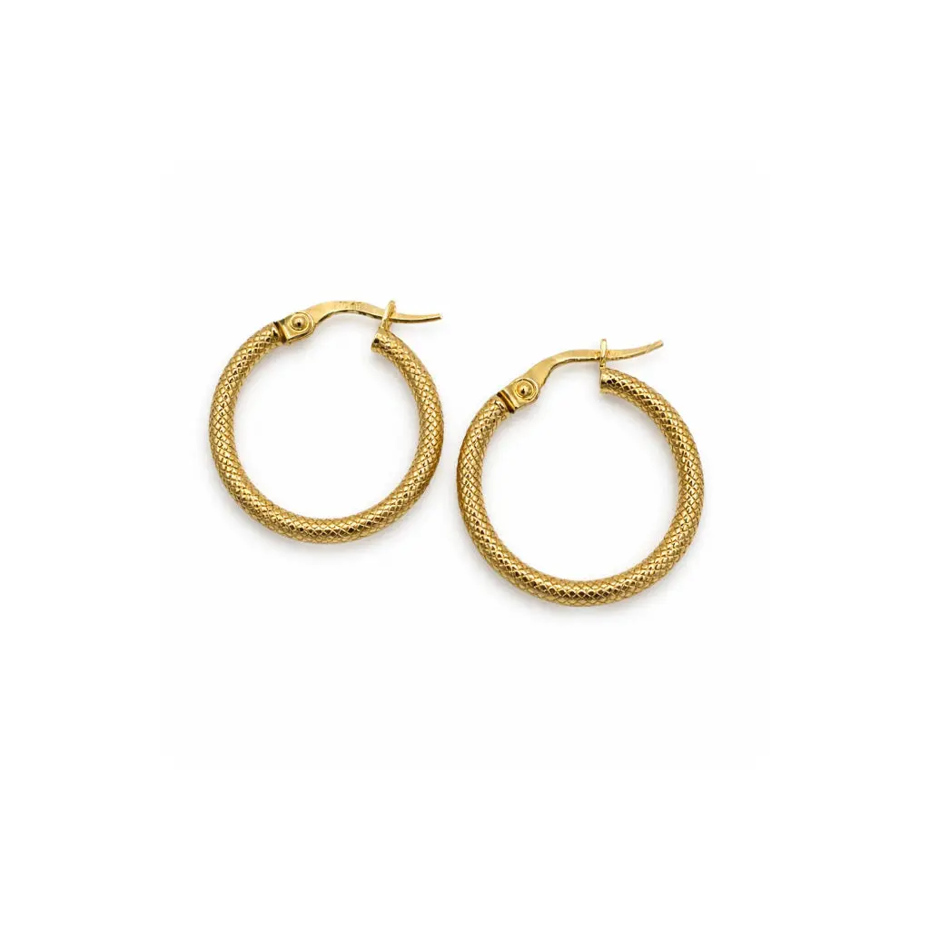 Textured Rope Hoop Earrings