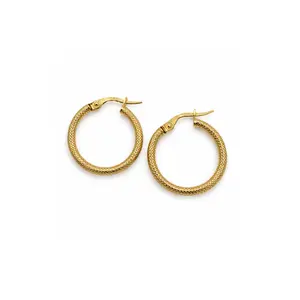 Textured Rope Hoop Earrings