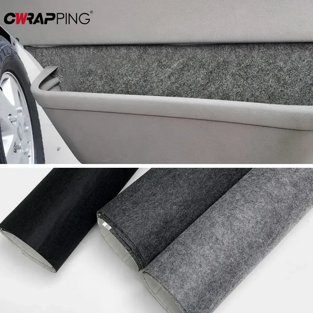 Car Lining Carpet Felt Cloth Self-adhesive 50cmx1m Carpet Non-Woven Fabric Temperature Resistant Felt Waterproof Felt Car Repair
