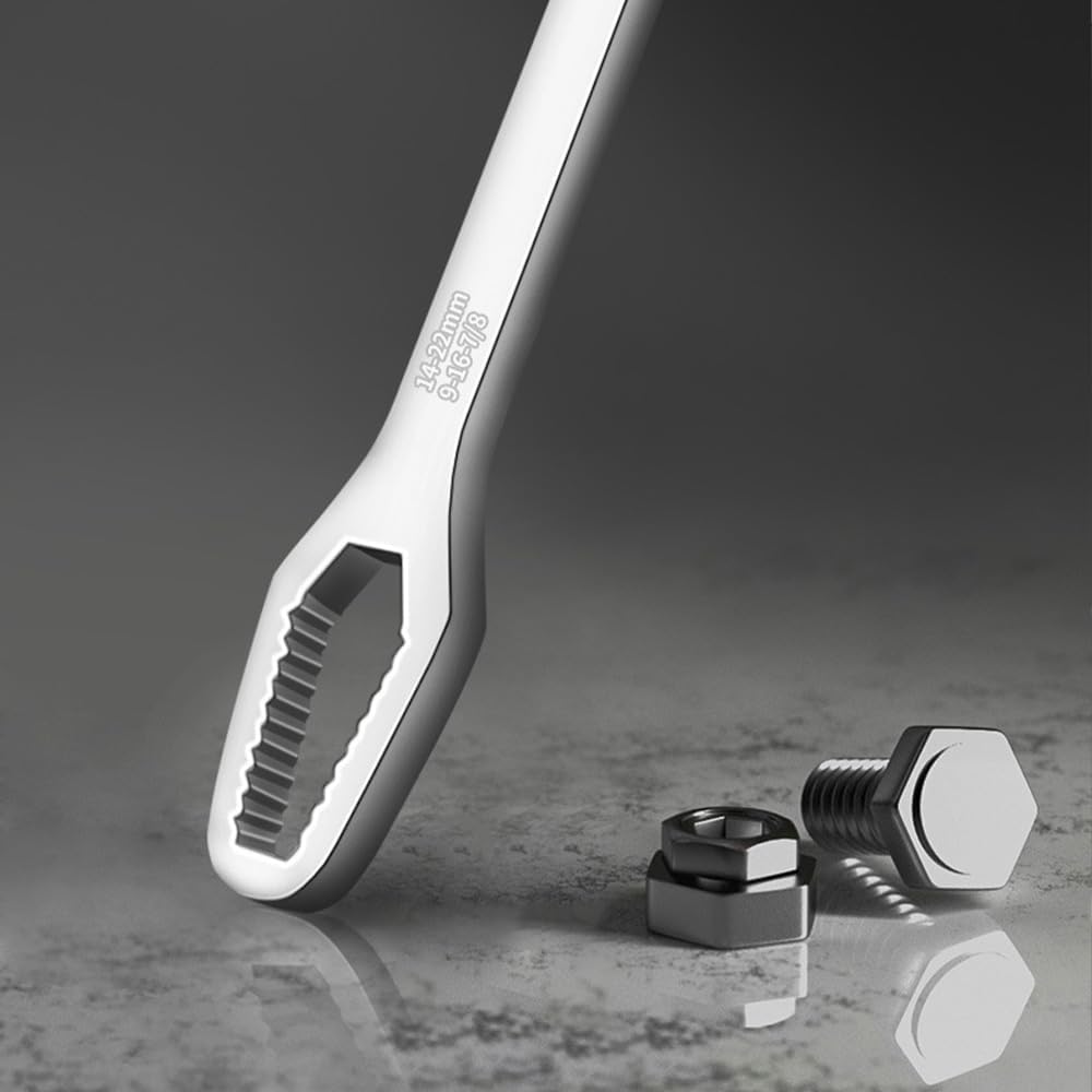 Summervibes Universal Multifunctional Wrenches Set, Adjustable Double-head Wrench, Self-tightening Spanner Hand Tools for 8mm-22mm Nuts