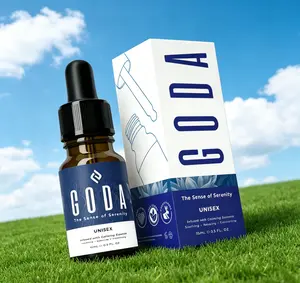 GODA Serenity Mini Unisex Perfume 15ml, Calming Lavender & Chamomile Floral Woody Fragrance, Vegan Cruelty-Free Relaxing Aroma for Her & Him
