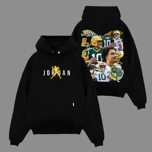 Jordan Love 10 'Era' For Cheesehead Game Day Outfit Cotton Hoodie T-Shirt (Made In US), J-Love 10 Fans Shirt, Game Day Outfits, Gift For Football Fans, Football Graphic Tee