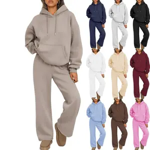 2025Womens2PieceOutfitsLoungeHoodieSweatsuitSetsOversizedSweatshirtBaggyFallFashionSweatpantswithPockets Womenswear Clothes（gift）