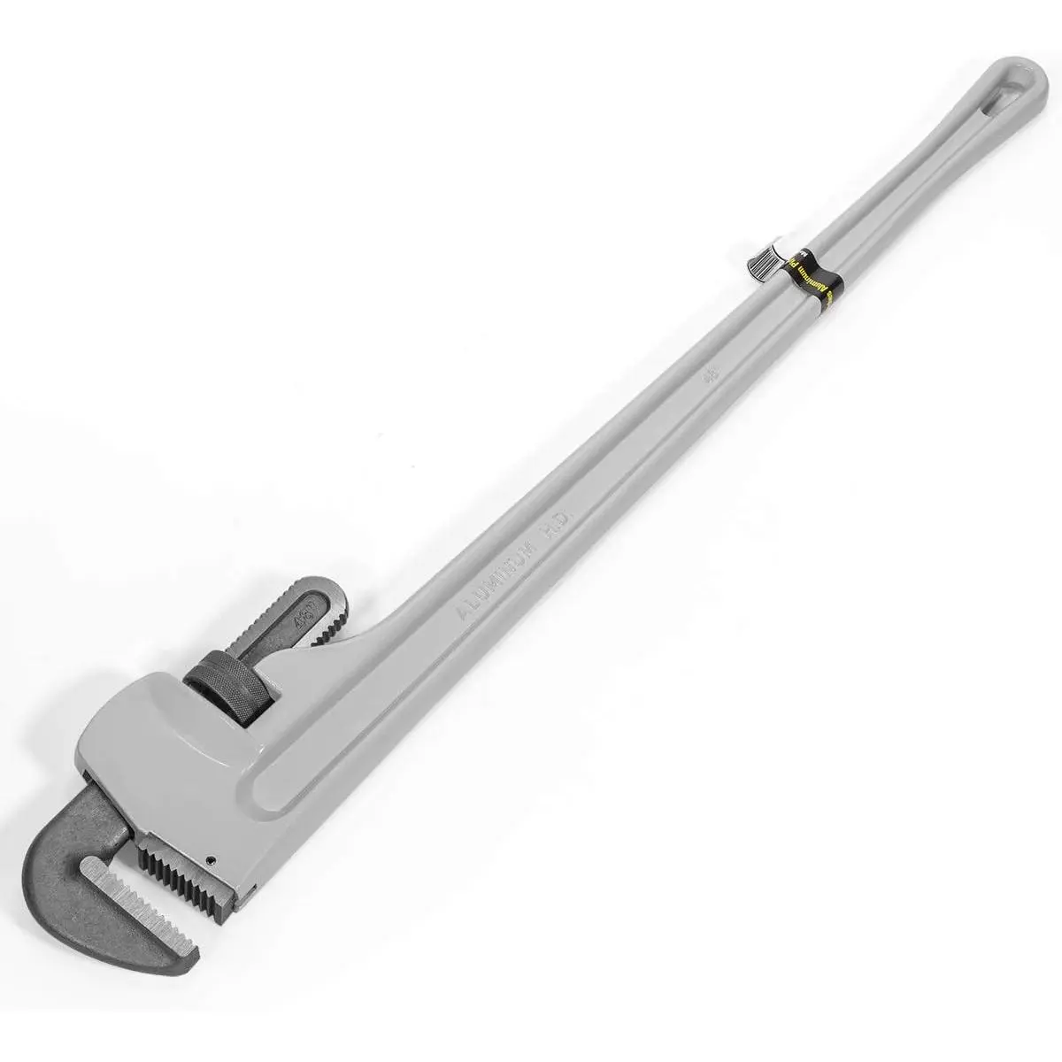 48" Aluminum Straight Pipe Wrench Ideal for 4-inch Pipe Adjustable Plumbing Pipe Wrench Pliers Tool