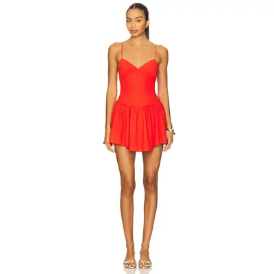 knee length dresses for ladies Elliatt Emma Mini Dress in Red