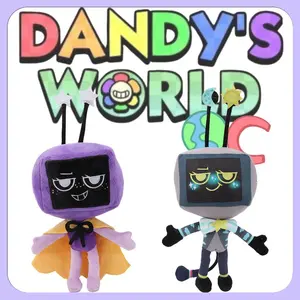 25cm Dandy’s World Plush Star-Time Vee Plush Toys Game Peripheral Cosmic Signal Vee Doll Birthday Gifts Toys for Kids Room Decor