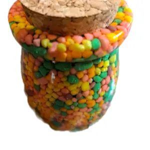 "NERDS " Trinket Jar w/Cork Lid