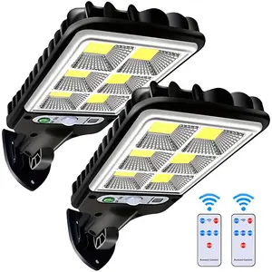 2 Pack Led Solar Street Lights Outdoor,  Control Wireless Ip65 Motion Sensor Security Wall Light with 3 Modes for Garden, Street, Deck, Yard, Garage, Patio