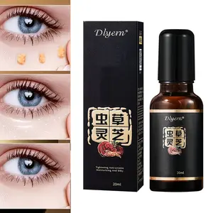 Cordyceps and reishi eye serum, enriched with collagen, niacinamide, and more, provides long-lasting hydration and firmness, evens skin tone, smooths the skin, cares for the eyes, reduces the appearance of fine lines, wrinkles, and crow's feet, making the