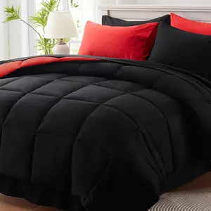 California King Size a Bag 7,Black Cal King Comforter with Comforter and,Sets with Comforter,Pillow Shams,Pillowcases,Flat Sheet,Sheet