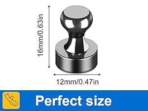 Fridge Magnets 12Pcs Refrigerator Whiteboard Small Strong Magnet Classroom Kitchen Accessories Decorative Locker Set Decor Must Haves Office Calendar Refrigerador Magnetic Cute Crafts Silver