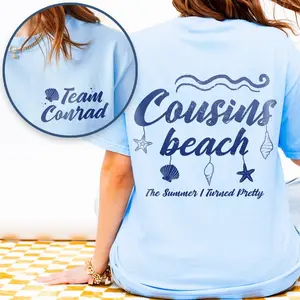 Team Conrad Junior Mint Bear Tee, Cousins Beach 2009, The Summer I Turned Pretty, TSITP Aesthetic Shirt