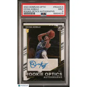 2022-23 Panini Donruss Optic /99 Ochai Agbaji PSA 9 MINT Rookie Auto RC