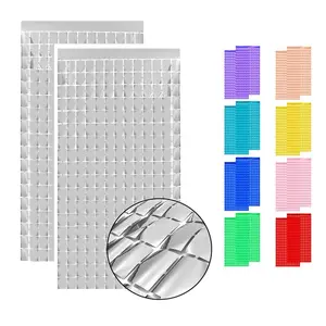 2M Foil Curtain Shimmer Sequin backdrop，Glitter for Photo zone Backdrop Background Wedding Birthday Party Baby Shower Photozone Decor