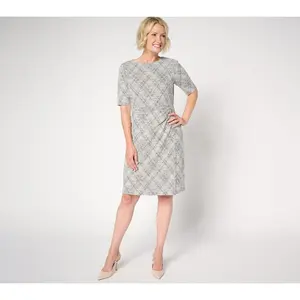 BEAUTIFUL by Lawrence Zarian Petite Stretch Tweed Midi Dress
