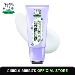 CHASIN' RABBITS Freeze Tag Ice Roller 1.69 fl.oz, Cold Face Roller, Pore Tightening, Skin Firming, Derma Roller, Stainless Steel Gua Sha Gel Serum, Hyaluronic Acid, Corn Mint Extract, Korean Skincare