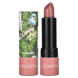 Almay Lip Vibes Lipstick, 130 Worry Less, 0.14 oz (4 g)