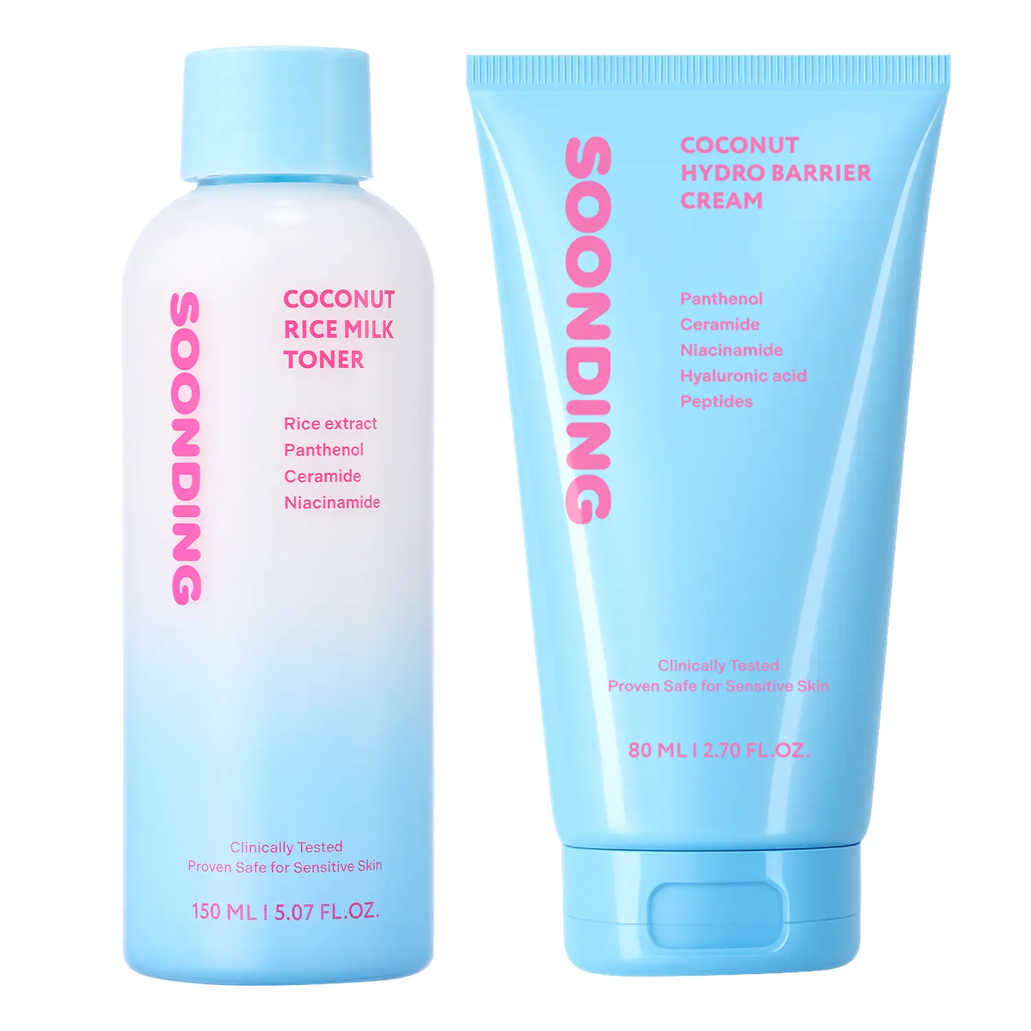 [SOONDING] Hydrating & Barrier Care Duo  - Rice Milk Toner, Hydro Barrier Cream