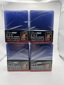 100 Ultra Pro Rookie Card Toploaders + 100 Penny Sleeves Bundle