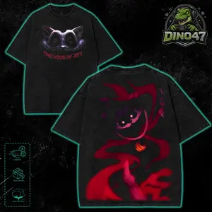 Poppy Playtime Horror Game Graphic T-Shirt, Vintage Washed Oversized Streetwear Tee Hoodie Sweatshirt Tank Top Menswear Gaming Shirt Gift for Gamers